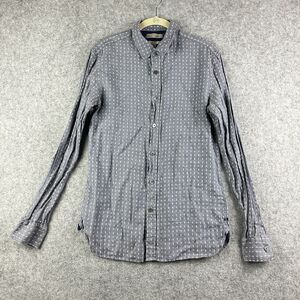 Banana Republic Shirt Mens S Linen Dobby Grant Heritage Collection Button Up*